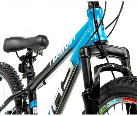 Bicicleta MTB-HT 24" TERRANA 2423, cadru aluminiu 12", manete revoshift, frane disc, 18 viteze [3]