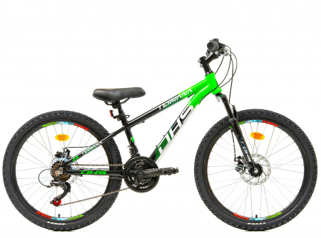 Bicicleta MTB-HT 24" TERRANA 2423, cadru aluminiu 12", manete revoshift, frane disc, 18 viteze [1]