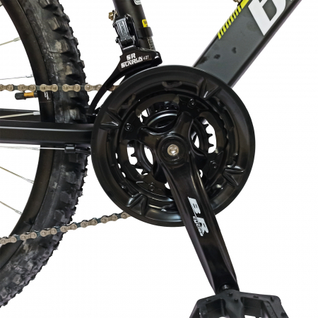 Bicicleta MTB-HT 26" BR Tornado, cadru aluminiu 13.5", manete secventiale, frane disc, 21 viteze [10]