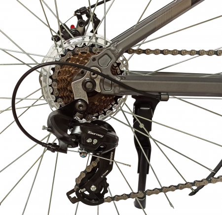 Bicicleta MTB-HT 26" BR Tornado, cadru aluminiu 13.5", manete secventiale, frane disc, 21 viteze [11]