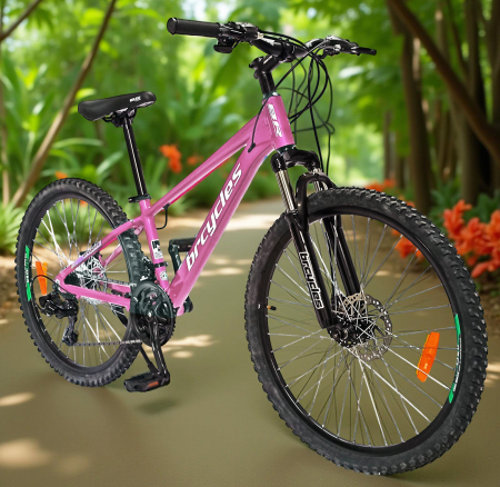 Bicicleta MTB-HT 26" BR Tornado, cadru aluminiu 13.5", manete secventiale, frane disc, 21 viteze [15]