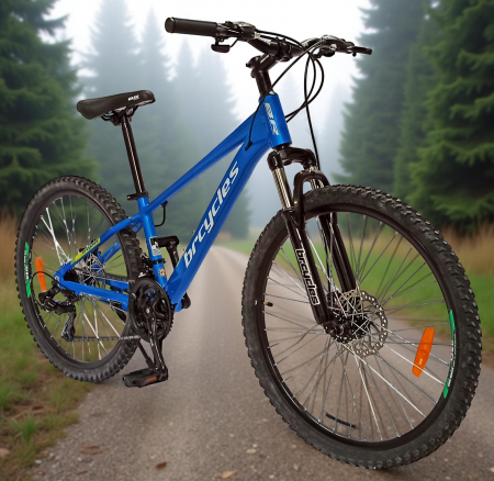 Bicicleta MTB-HT 26" BR Tornado, cadru aluminiu 13.5", manete secventiale, frane disc, 21 viteze [17]