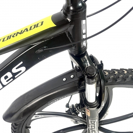 Bicicleta MTB-HT 26" BR Tornado ProMG, cadru aluminiu 13.5", jante magneziu, manete secventiale, frane disc, 21 viteze [2]