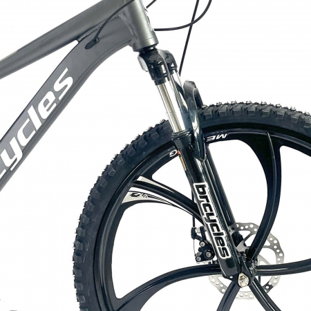 Bicicleta MTB-HT 26" BR Tornado ProMG, cadru aluminiu 13.5", jante magneziu, manete secventiale, frane disc, 21 viteze [2]