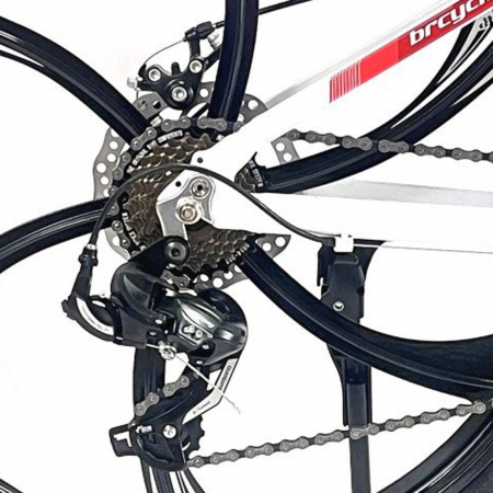 Bicicleta MTB-HT 26" BR Tornado ProMG, cadru aluminiu 13.5", jante magneziu, manete secventiale, frane disc, 21 viteze [4]