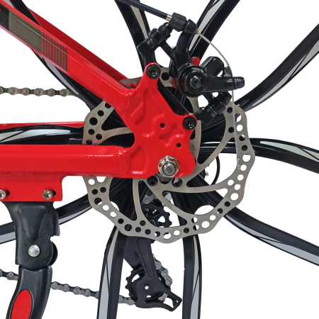 Bicicleta MTB-HT 26" BR Tornado ProMG, cadru aluminiu 13.5", jante magneziu, manete secventiale, frane disc, 21 viteze [5]