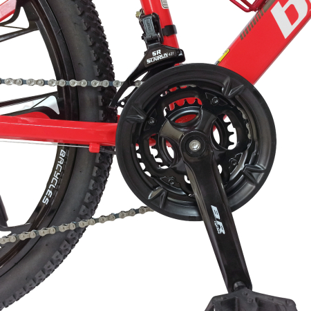 Bicicleta MTB-HT 26" BR Tornado ProMG, cadru aluminiu 13.5", jante magneziu, manete secventiale, frane disc, 21 viteze [9]