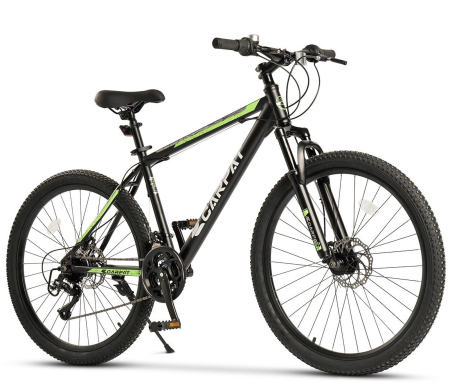 BICICLETE MTB-HT - ﻿﻿Bicicleta MTB-HT 26" CARPAT Challenge, cadru otel 17", manete RevoShift, frane disc, 21 viteze