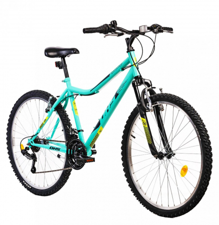 Bicicleta MTB-HT 26" DHS Terrana 2604, cadru otel, manete revoshift, frane V-Brake, 18 viteze [1]