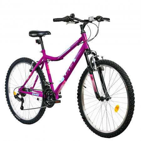 Bicicleta MTB-HT 26" DHS Terrana 2604, cadru otel, manete revoshift, frane V-Brake, 18 viteze [1]