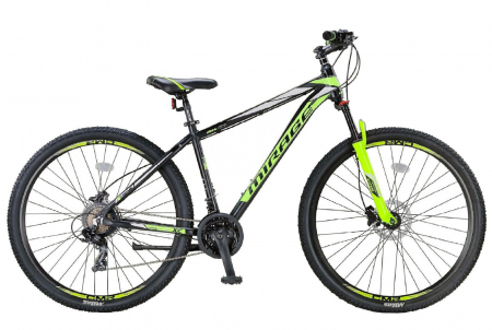 BICICLETE - Bicicleta MTB-HT 26" UMIT Mirage 2D, cadru aluminiu 18", frane mecanice, 21 viteze, negru/verde
