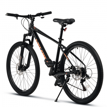 Bicicleta MTB-HT 26" VELORS Rambler, cadru otel 17", manete secventiale, frane disc, 21 viteze, negru/portocaliu [2]