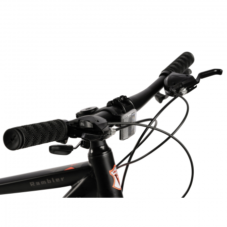 Bicicleta MTB-HT 26" VELORS Rambler, cadru otel 17", manete secventiale, frane disc, 21 viteze, negru/portocaliu [5]