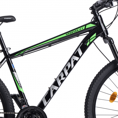 Bicicleta MTB-HT 27.5" CARPAT Spartan 2.7, cadru aluminiu 17", manete secventiale, frane disc, 21 viteze [10]
