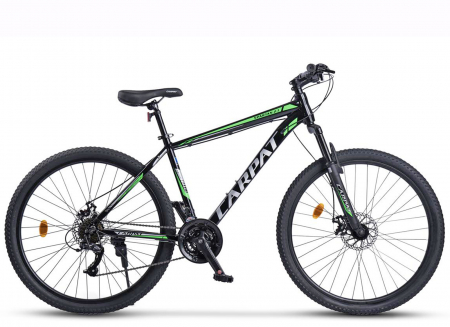 Bicicleta MTB-HT 27.5" CARPAT Spartan 2.7, cadru aluminiu 17", manete secventiale, frane disc, 21 viteze [1]