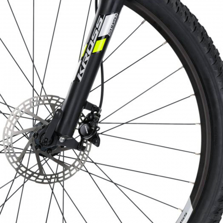 Bicicleta MTB-HT 29" KROSS Hexagon 5.0, cadru aluminiu 19", manete secventiale, frane hidraulice, 24 viteze, negru/galben [5]