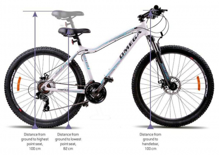 Bicicleta MTB-HT 27.5" OMEGA Camille, cadru aluminiu, manete secventiale, frane disc, 21 viteze [2]