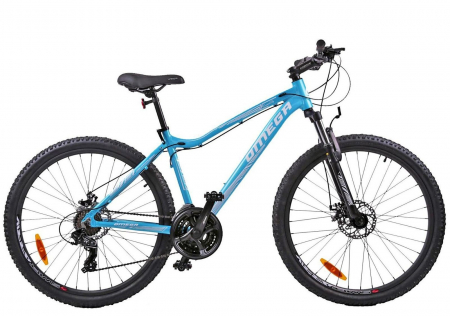 BICICLETE MTB-HT - Bicicleta MTB-HT 27.5" OMEGA Camille, cadru aluminiu, manete secventiale, frane disc, 21 viteze