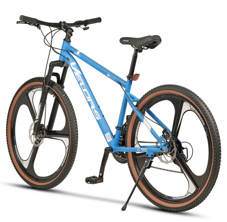 Bicicleta MTB-HT 27.5" VELORS Prime 2.7, cadru otel 18", jante magneziu, frane disc, manete secventiale, 21 viteze, albastru/alb [2]