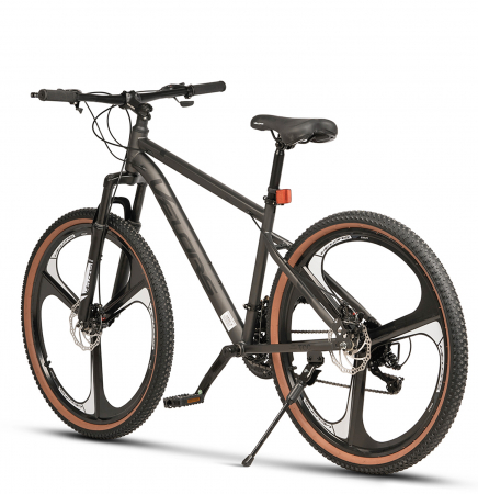 Bicicleta MTB-HT 27.5" VELORS Prime 2.7, cadru otel 18", jante magneziu, frane disc, manete secventiale, 21 viteze, gri/negru [2]