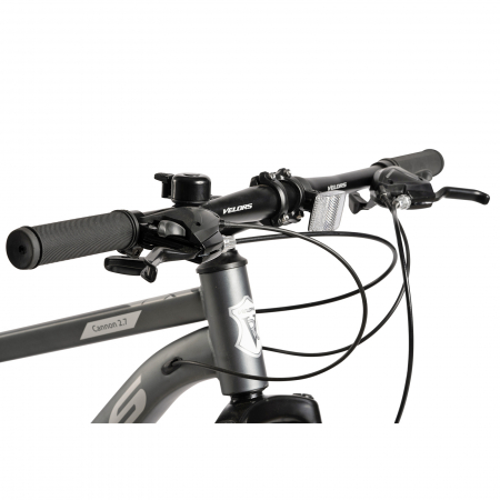 Bicicleta MTB-HT 27.5" VELORS Prime 2.7, cadru otel 18", jante magneziu, frane disc, manete secventiale, 21 viteze, gri/negru [4]