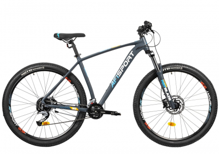 Bicicleta MTB-HT 29" AFISPORT M5, cadru aluminiu, manete secventiale, frane hidraulice, 18 viteze [1]