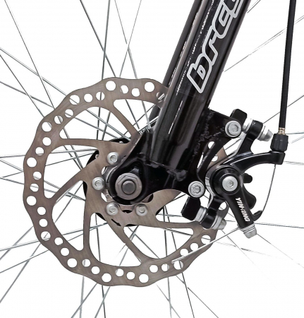 Bicicleta MTB-HT 29" BR Arizona One, cadru otel 19", frane disc, manete secventiale, 21 viteze, negru/verde [2]