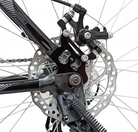 Bicicleta MTB-HT 29" BR Arizona One, cadru otel 19", frane disc, manete secventiale, 21 viteze, negru/verde [3]