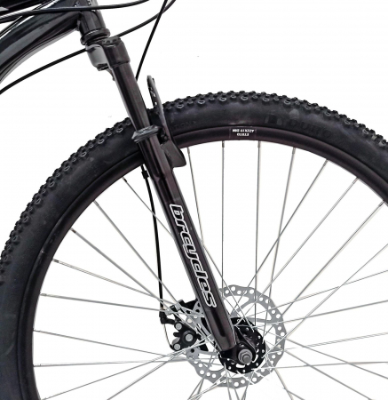 Bicicleta MTB-HT 29" BR Arizona One, cadru otel 19", frane disc, manete secventiale, 21 viteze, negru/verde [1]