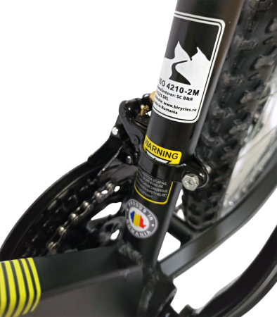 Bicicleta MTB-HT 29" BR Tornado Carrier, cadru aluminiu 18", manete secventiale, frane disc, 21 viteze [14]