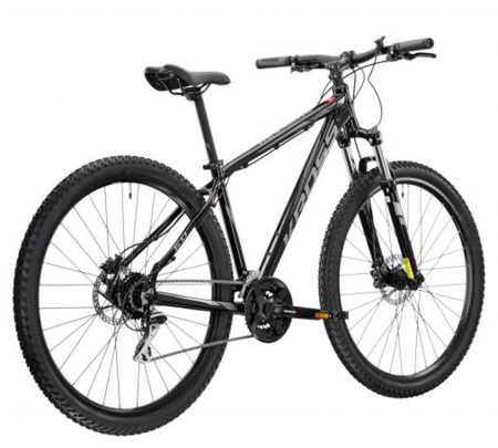 Bicicleta MTB-HT 29" KROSS Hexagon 6.0, cadru aluminiu 19", manete secventiale, frane hidraulice, 24 viteze, negru/gri [2]