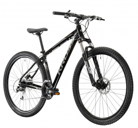 BICICLETE MTB-HT - Bicicleta MTB-HT 29" KROSS Hexagon 6.0, cadru aluminiu 19", manete secventiale, frane hidraulice, 24 viteze, negru/gri