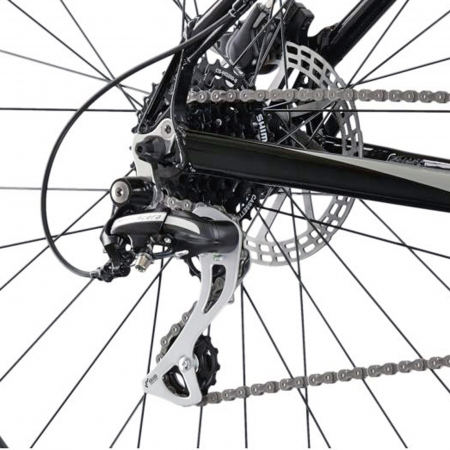 Bicicleta MTB-HT 29" KROSS Hexagon 6.0, cadru aluminiu 17", manete secventiale, frane hidraulice, 24 viteze, negru/gri [9]