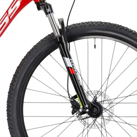 Bicicleta MTB-HT 29" KROSS Hexagon 5.0, cadru aluminiu 19", manete secventiale, frane hidraulice, 24 viteze, rosu/alb [4]