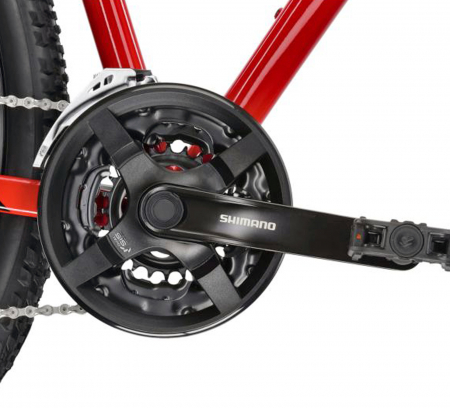 Bicicleta MTB-HT 29" KROSS Hexagon 5.0, cadru aluminiu 17", manete secventiale, frane hidraulice, 24 viteze, rosu/alb [7]