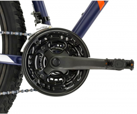 Bicicleta MTB-HT 27.5" KROSS Hexagon 3.0, cadru aluminiu 19", manete secventiale, frane disc, 21 viteze, albastru/portocaliu [7]