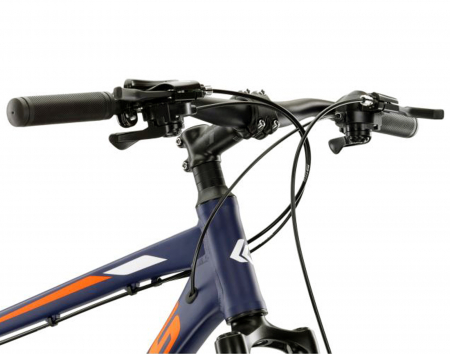 Bicicleta MTB-HT 27.5" KROSS Hexagon 3.0, cadru aluminiu 19", manete secventiale, frane disc, 21 viteze, albastru/portocaliu [6]