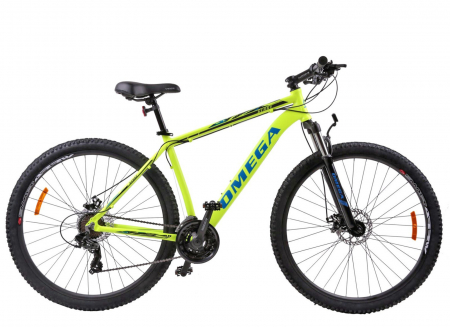 BICICLETE MTB-HT - Bicicleta MTB-HT 27.5" OMEGA Gerry, cadru aluminiu 19.5", manete secventiale, frane disc, 21 viteze, rosu/negru