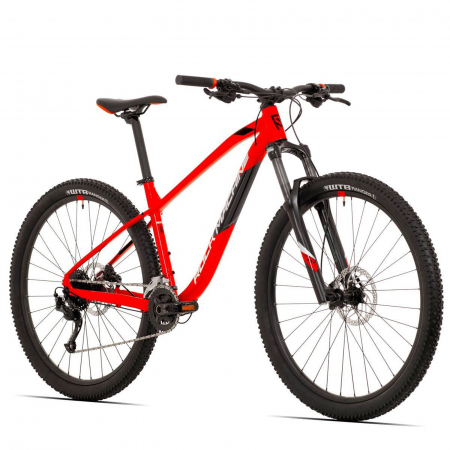 BICICLETE MTB-HT - Bicicleta MTB-HT 29" ROCK MACHINE Blizz 30-29, cadru aluminiu 17", frane hidraulice, 18 viteze, rosu/negru