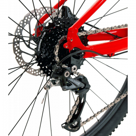 Bicicleta MTB-HT 29" ROCK MACHINE Blizz 30-29, cadru aluminiu 17", frane hidraulice, 18 viteze, rosu/negru [5]