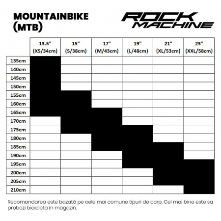 Bicicleta MTB-HT 29" ROCK MACHINE Torrent 20-29, cadru aluminiu 23", manete secventiale, frane hidraulice, 18 viteze, galben fluo/negru/albastru [6]