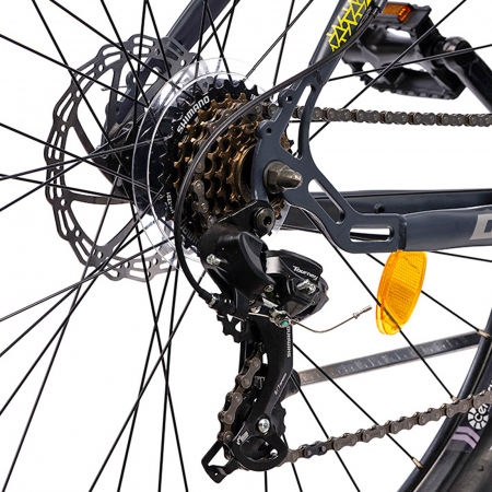 Bicicleta MTB-HT 29" TERRANA 2905, cadru otel 19.5", frane disc, 21 viteze, gri [7]