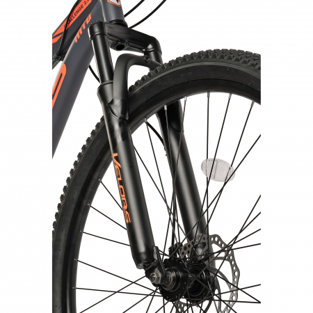 ﻿﻿Bicicleta MTB-HT 29" VELORS Challenge 2.9, cadru otel 18", manete secventiale, frane disc, 21 viteze, gri/portocaliu [3]