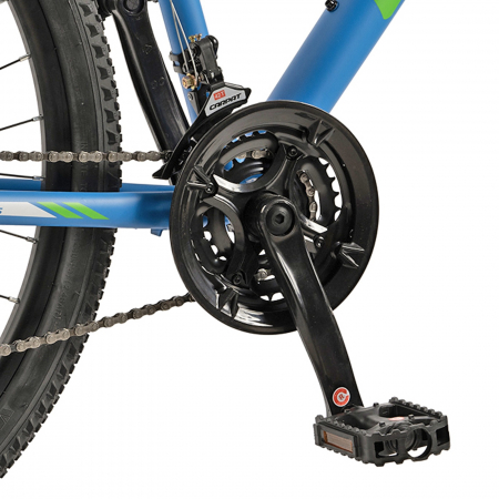 Bicicleta MTB-HT 26" VELORS Challenge 2.6, cadru otel 17", manete secventiale, frane disc, 21 viteze, albastru/verde [7]