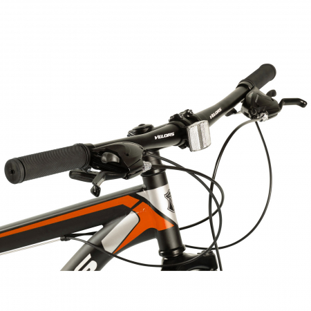 Bicicleta MTB-HT 26" VELORS Challenge 2.6, cadru otel 17", manete secventiale, frane disc, 21 viteze, negru/portocaliu [4]
