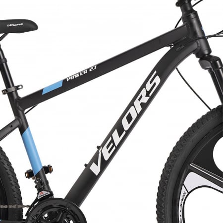 Bicicleta MTB-HT 27.5" VELORS Power 2.7, cadru aluminiu 17", jante magneziu, manete secventiale, frane disc, 21 viteze, negru/albastru [10]