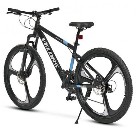 Bicicleta MTB-HT 27.5" VELORS Power 2.7, cadru aluminiu 17", jante magneziu, manete secventiale, frane disc, 21 viteze, negru/albastru [2]