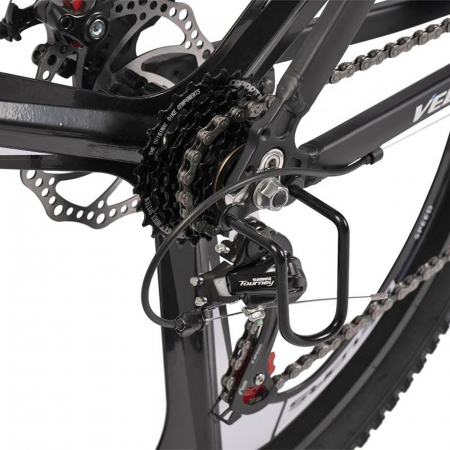 Bicicleta MTB-HT 27.5" VELORS Power 2.7, cadru aluminiu 17", jante magneziu, manete secventiale, frane disc, 21 viteze, negru/albastru [8]