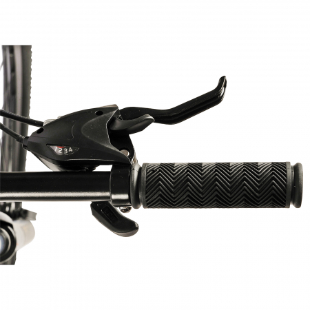 Bicicleta MTB-HT 26" VELORS Rambler, cadru otel 17", manete secventiale, frane disc, 21 viteze, gri/negru [6]