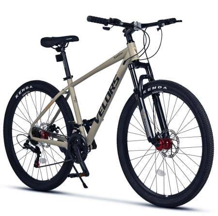 BICICLETE MOUNTAIN BIKE - Bicicleta MTB-HT 27.5" VELORS Rambler, cadru otel 18", manete secventiale, frane disc, 21 viteze, olive/negru